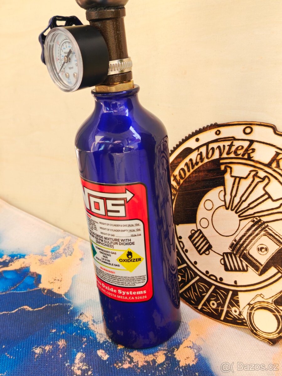 Stojací lampa z bomby NitrOS - Autonábytek Kovář - 4