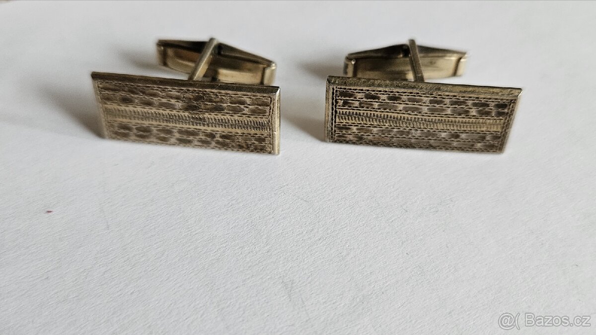 MANŽETOVÉ KNOFLÍKY (STŘÍBRNÉ) - 4