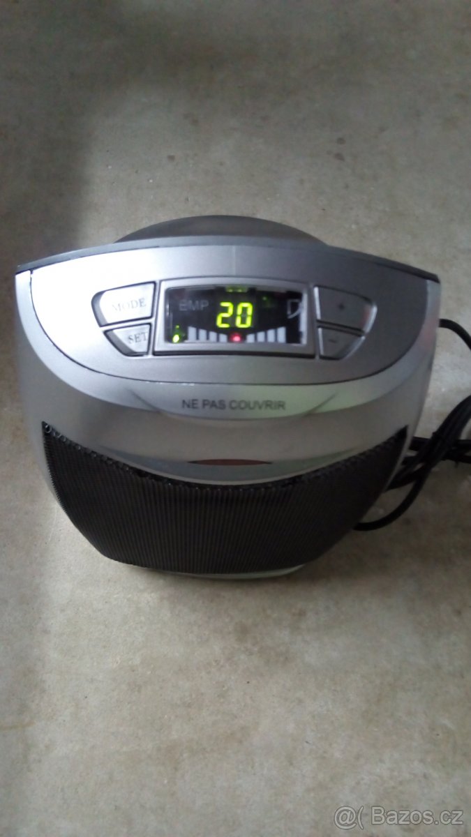 Nový, keramický topidlo - fukač 900W/1800W s termostatem. - 4