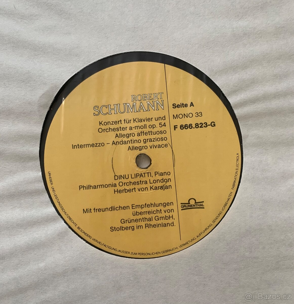 PRODÁM GRAMOFONOVOU DESKU - ROBERT SCHUMANN AUSLESE ‘79 - 4