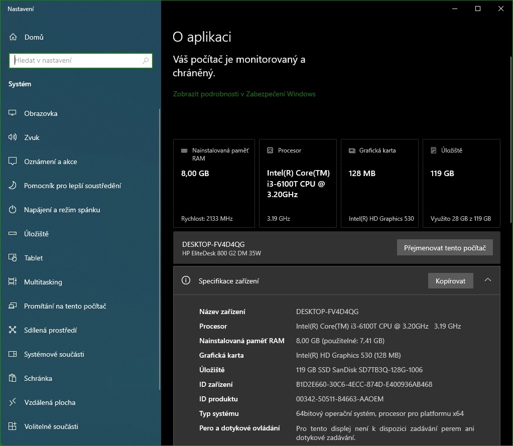 Mini PC HP ProDesk 600 G2, 8GB RAM, 128GB SS - 4