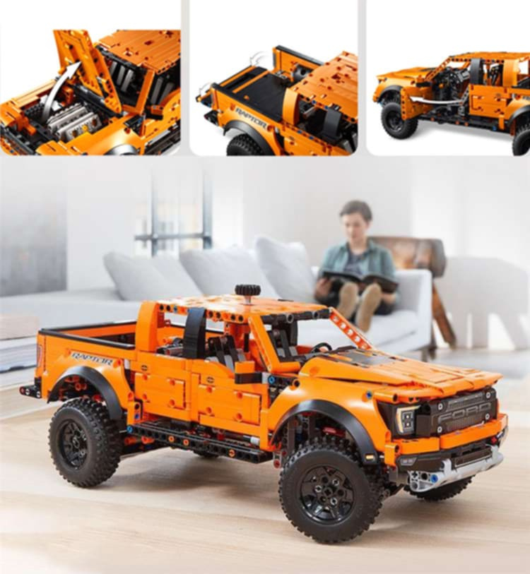 NOVÁ velká stavebnice Ford Raptor auto 1379 dílků delka 42cm - 4