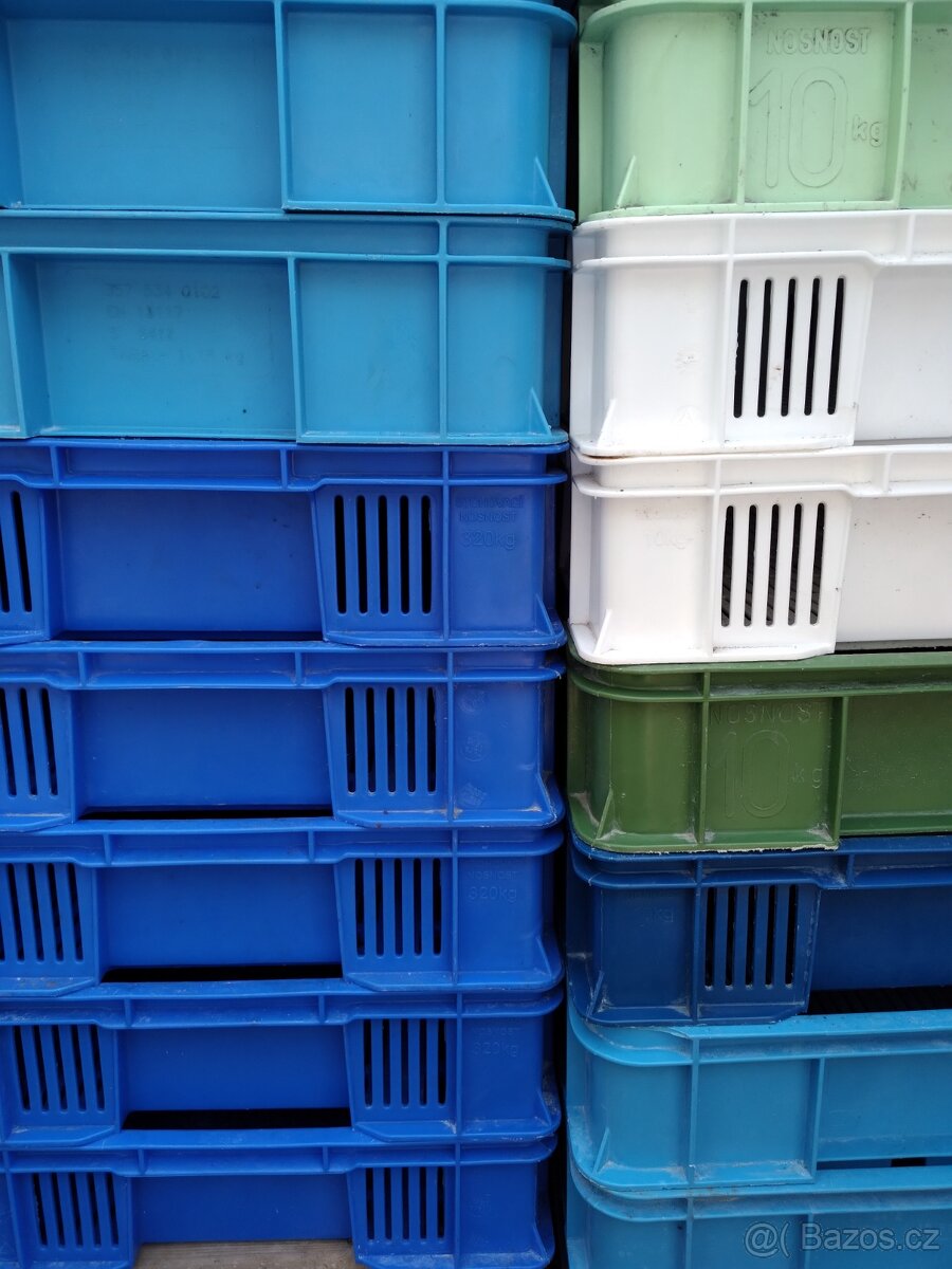 Plastové přepravky OZ ,nízké, barvené - 4