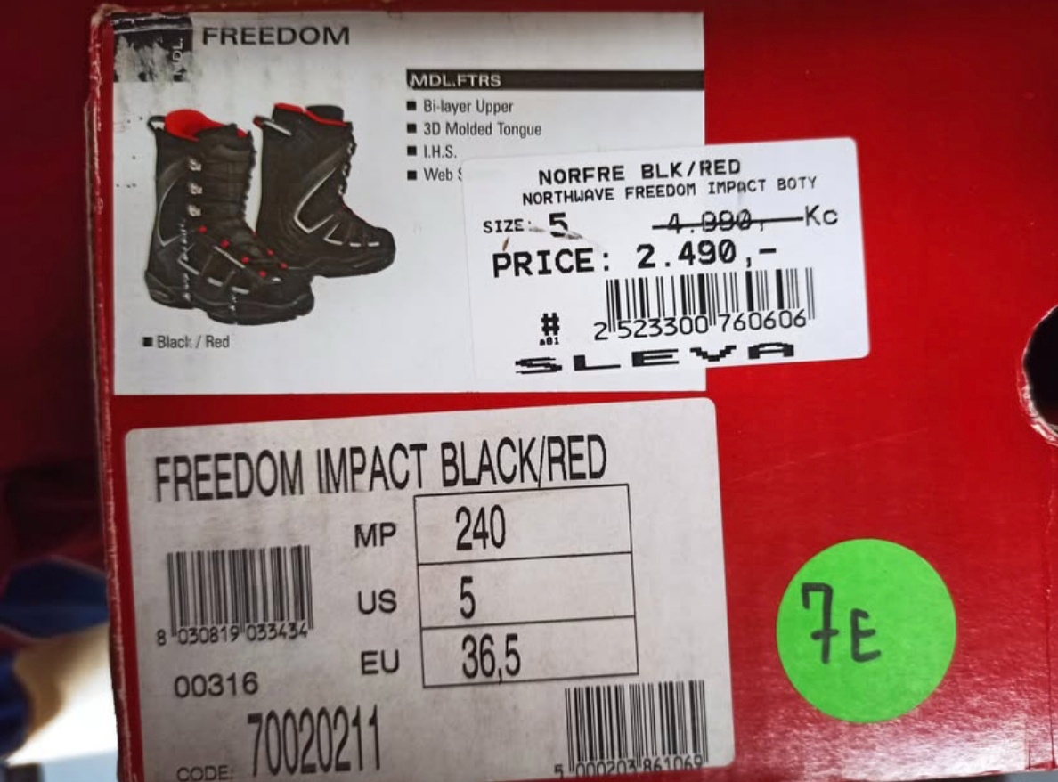 Snowboardové boty 23,5cm - 4