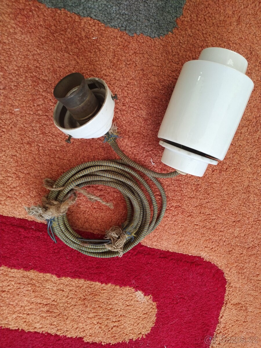 Stará porcelánová stahovačka - 4