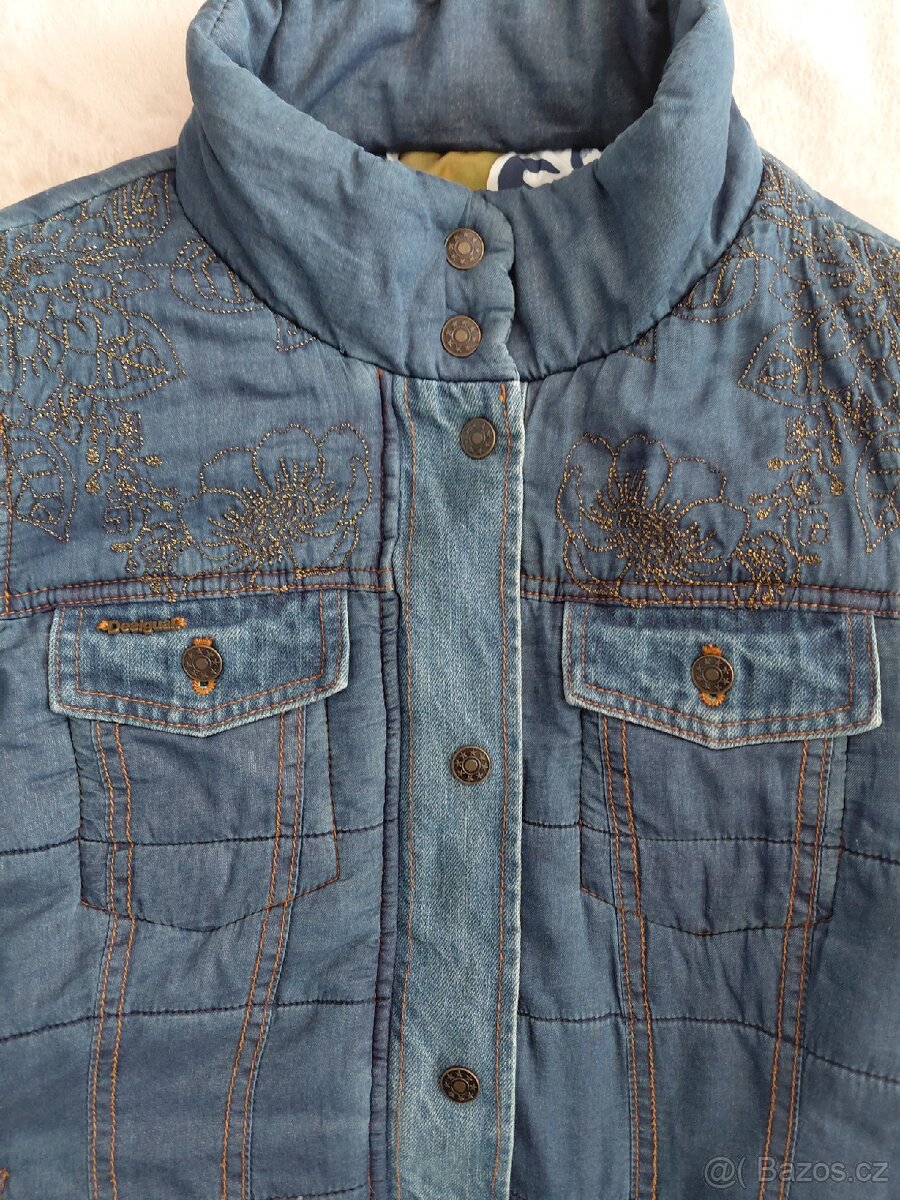 Desigual džinová bunda vel.34/36 - 4