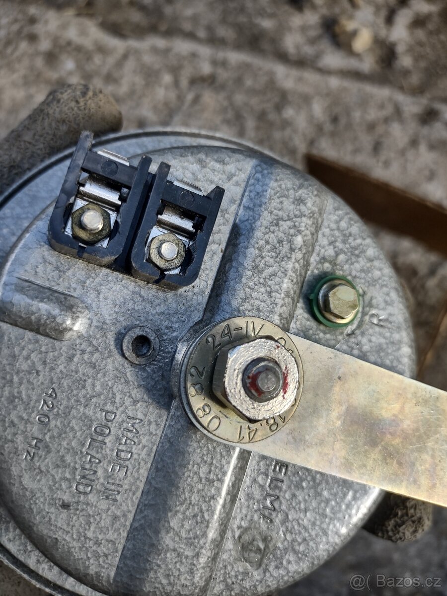 Nový nepoužitý klakson 24V - 4