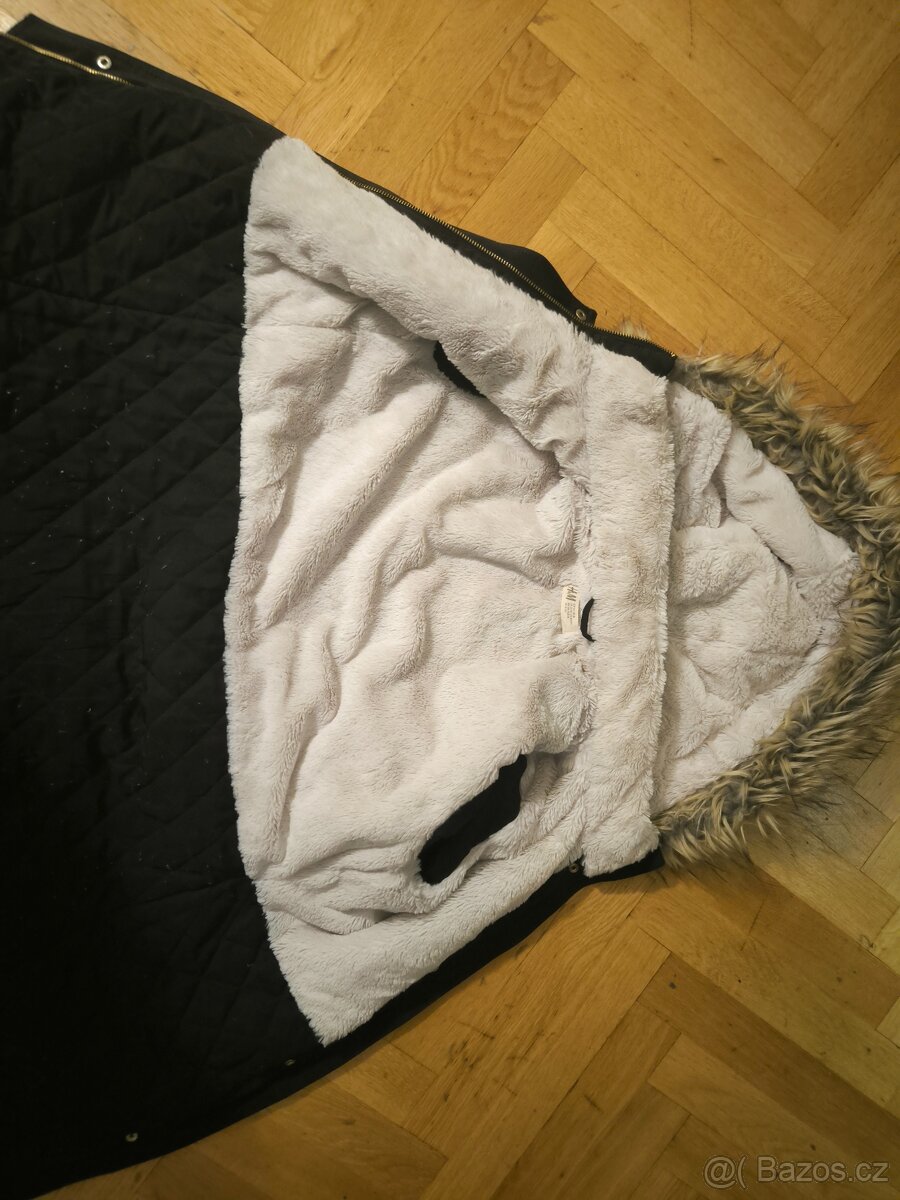 Dívčí zimní městská bunda H&M vel. 164 - 4