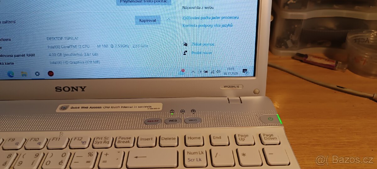 Sony waio PCG 71313M, i3, 500GB disk, Win. 10 - 4