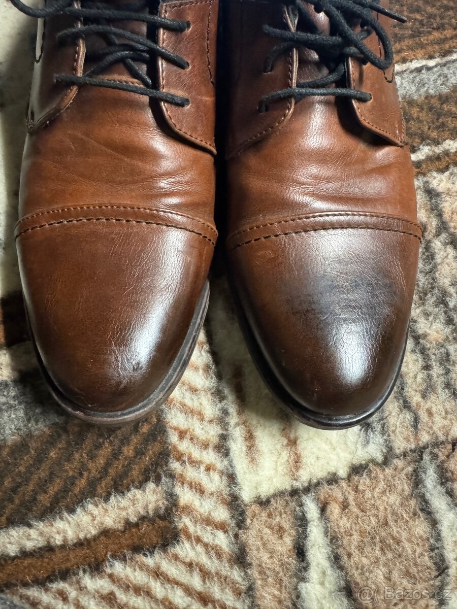 Hnědé polobotky 42 - 4