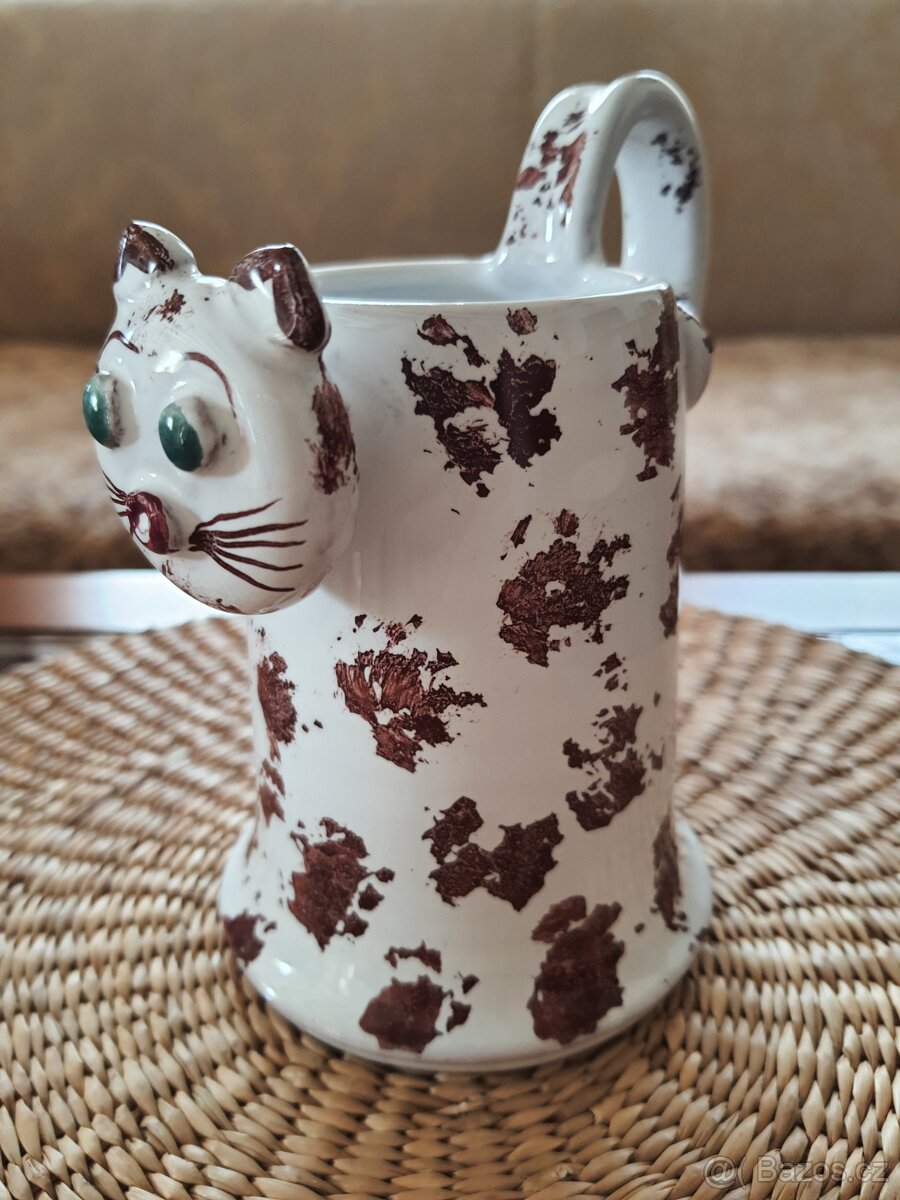 Keramický hrníček-kočka - 4