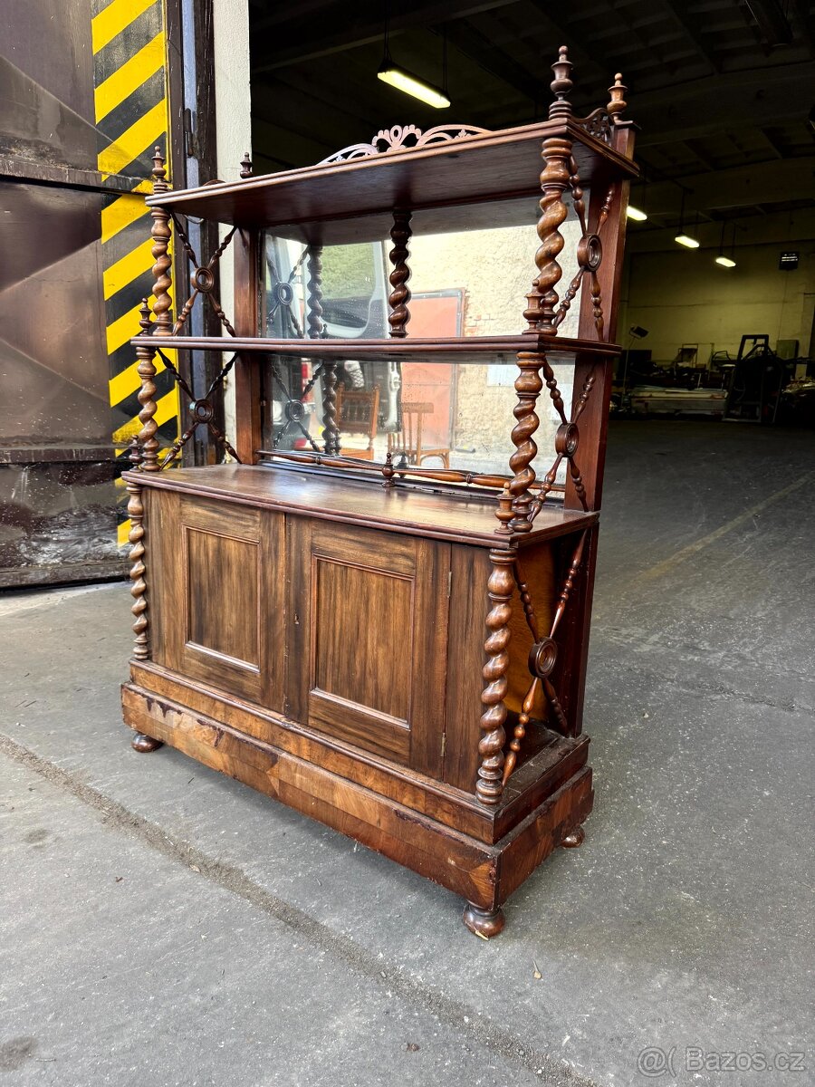 Starožitná komoda s policí (132024) - 4