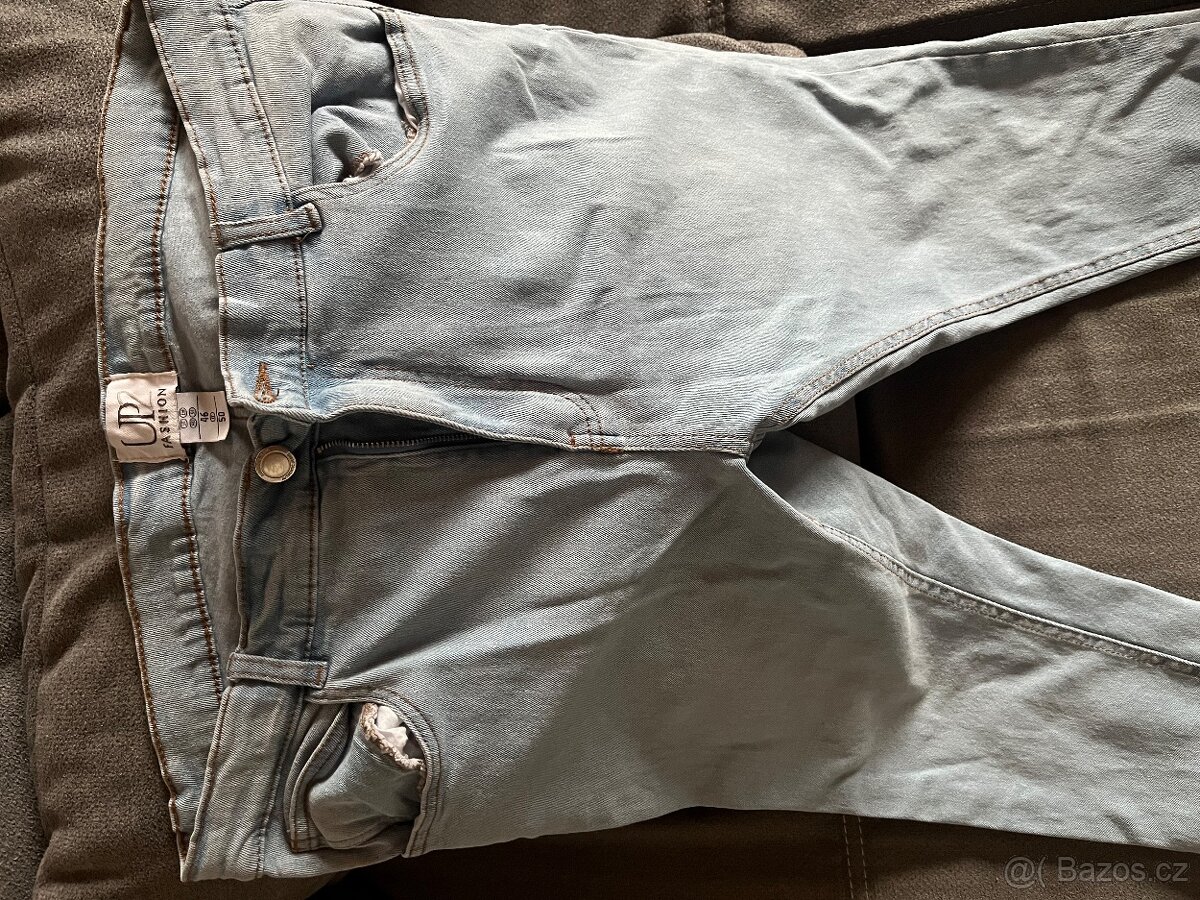 Dámské tříčtvrteční strečové rifle - 4