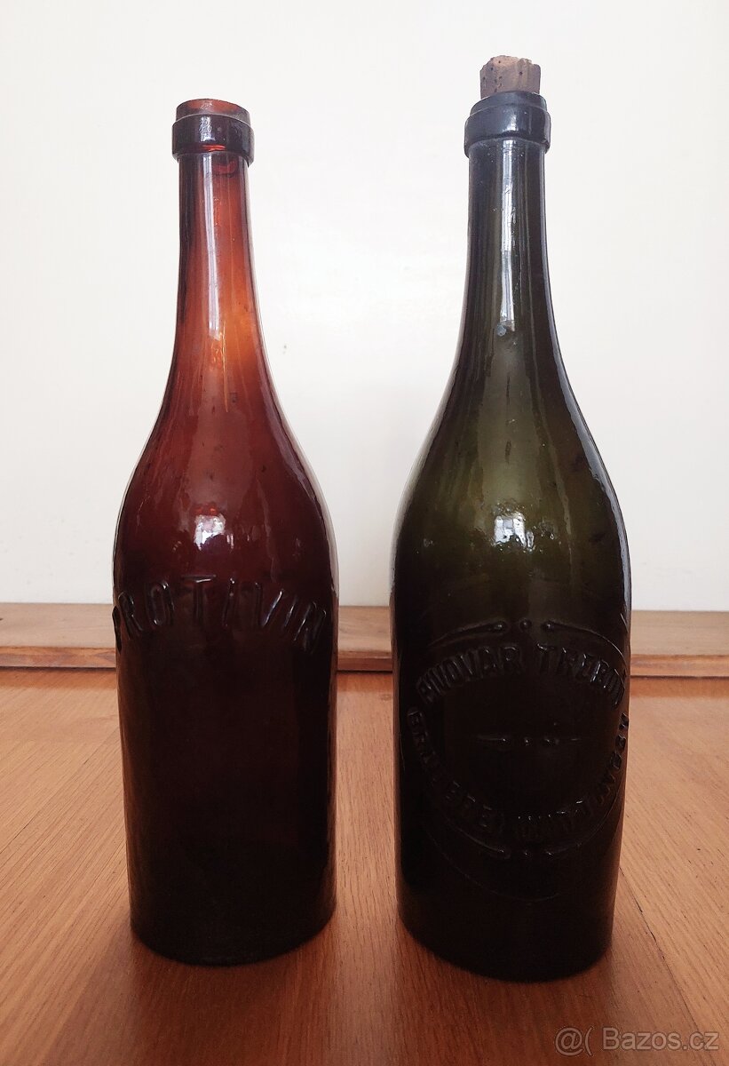 Stará pivní láhev - Pivovar Třeboň a Protivín - 4
