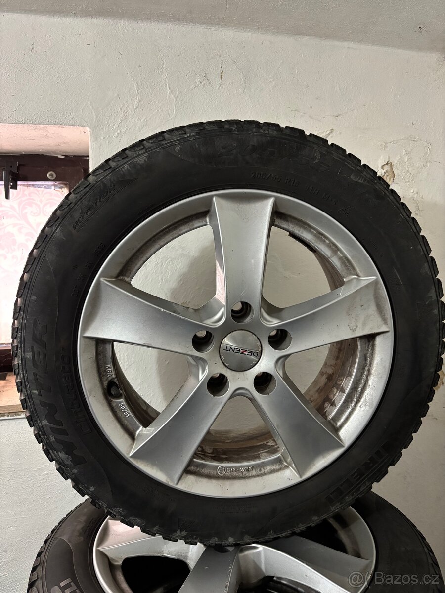 R16 5x112 205/55/r16 zimní pirelli kola dezent - 4
