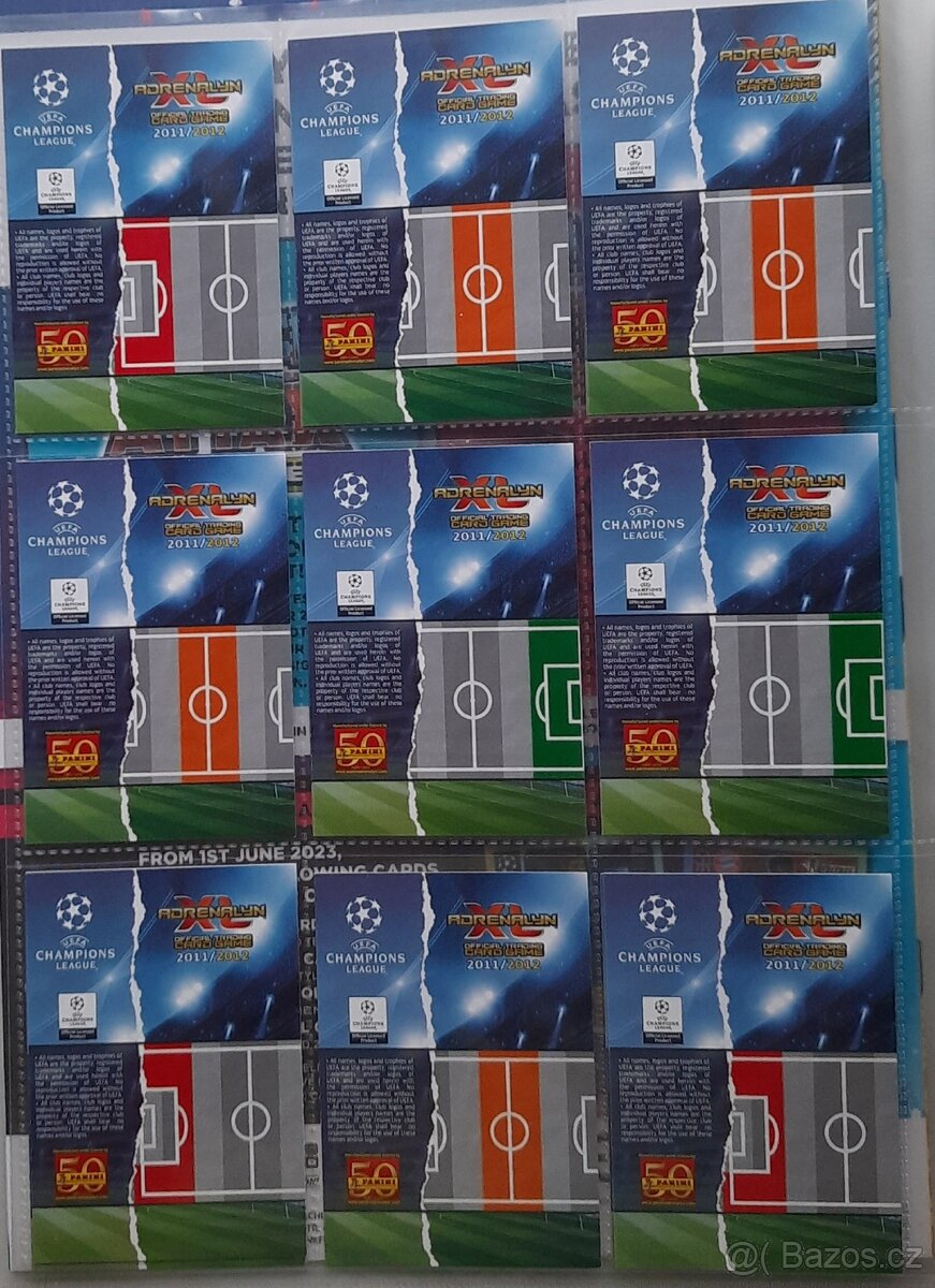 fotbalové kartičky UEFA CHAMPIONS LEAGUE 2011/2012 XL ADRENA - 4