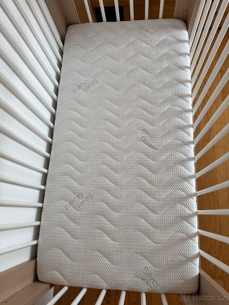 KLUPS Postýlka dětská Sofie 120x60 cm buk + matrac - 4