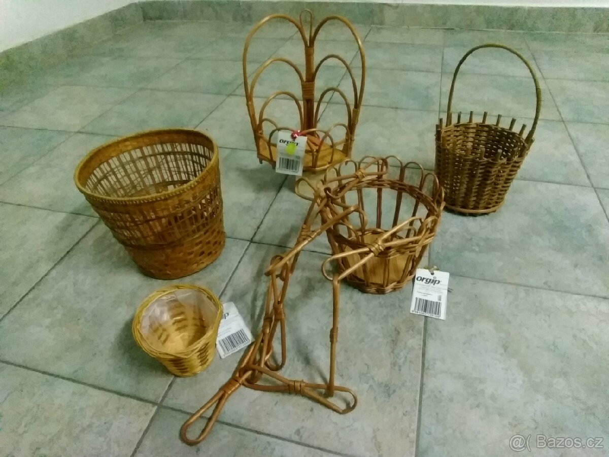 Prodám nové ošatky,košíky,lustr aj. na chalupu - 4