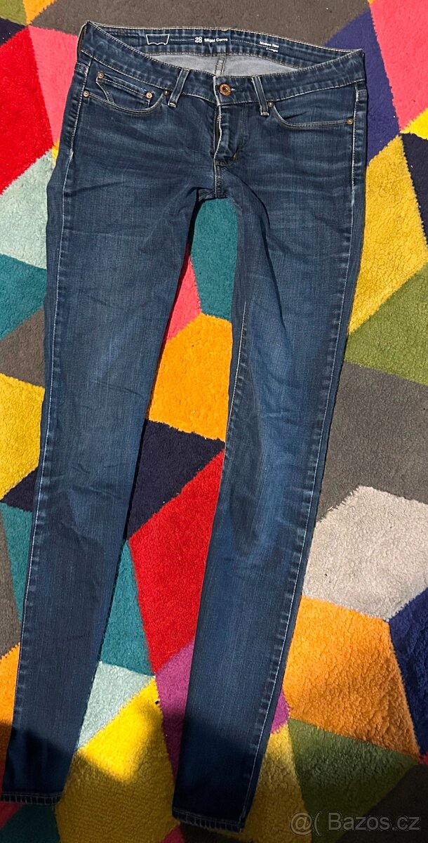 LEVIS W28 CURVE SKINNY DENIM JEANS SLIM -DÁMSKÉ - 4