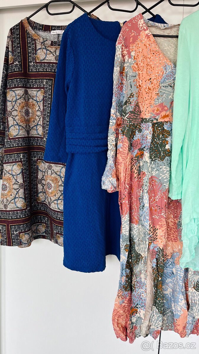 Dámské šaty s dlouhým rukávem, vel. L, XL, XXL - 4