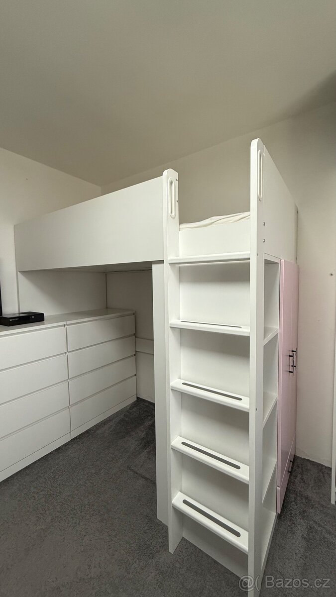 Patrová postel SMASTAD s psacím stolem - 4