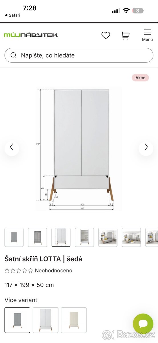 Detska skrin + postel 160/80 - 4