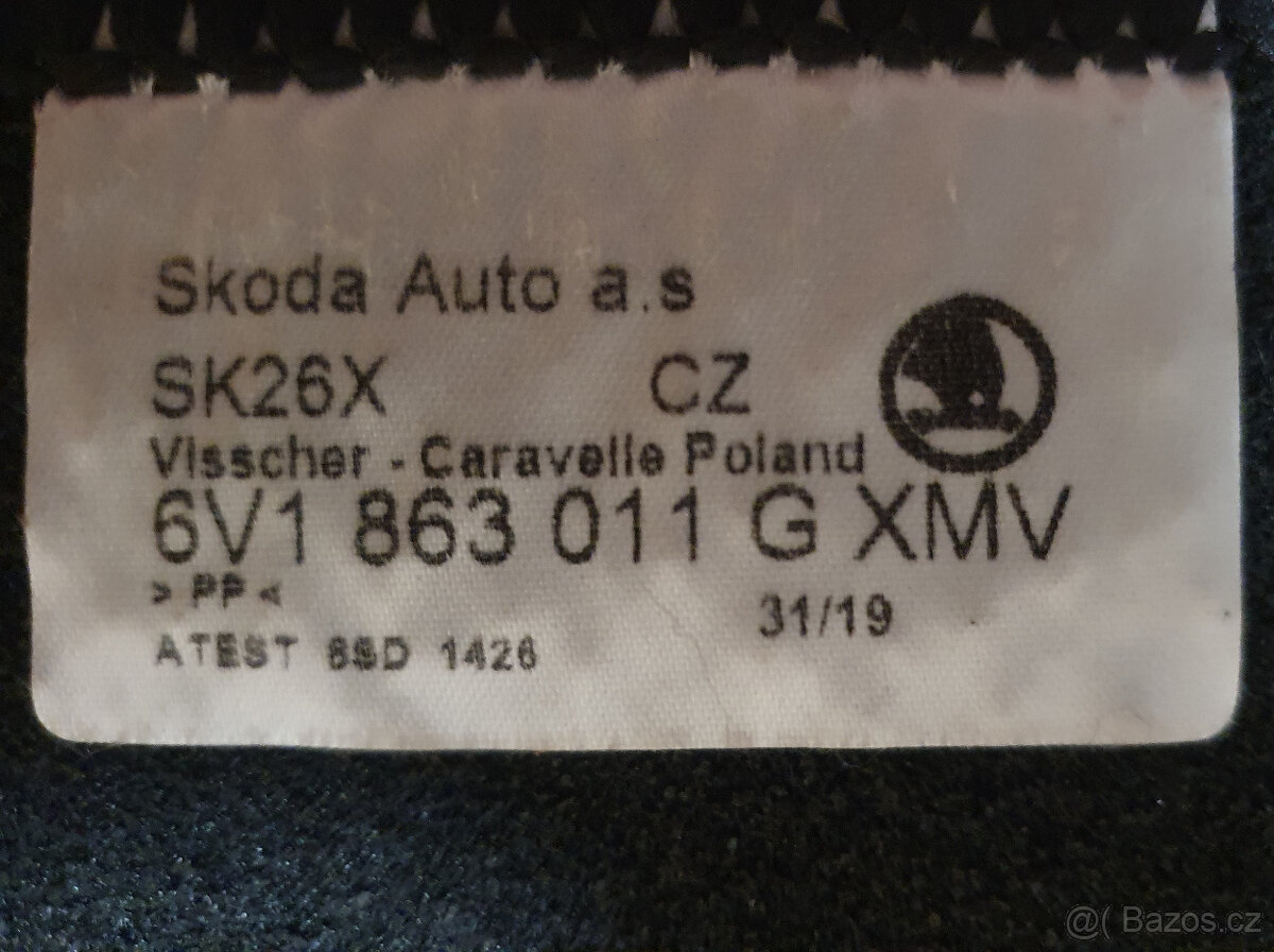 Textil. koberce - orig Škoda Fabia III - nepoužité - 4