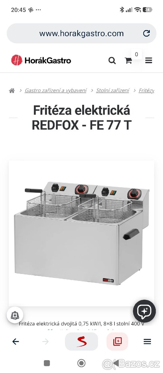 Fritéza Redfox - 4