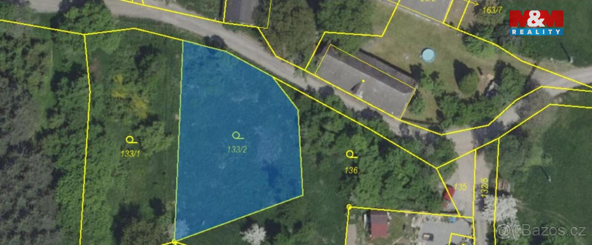 Prodej pozemku k bydlení, 992 m², Ostředek - 4