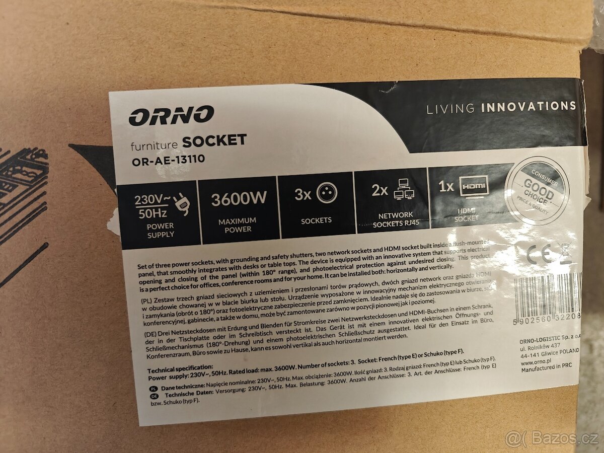 Otočná zásuvka ORNO OR-AE-13110 - 4