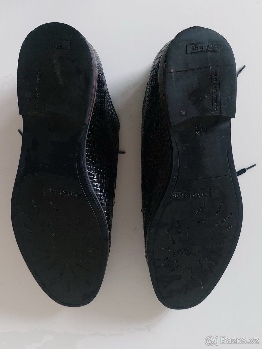 moc hezké kožené polobotky Walking 39 - 4