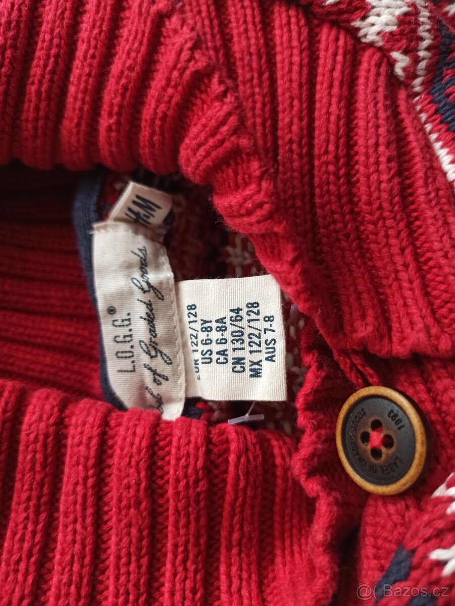 Teplý svetr velikost 122/128 - 4