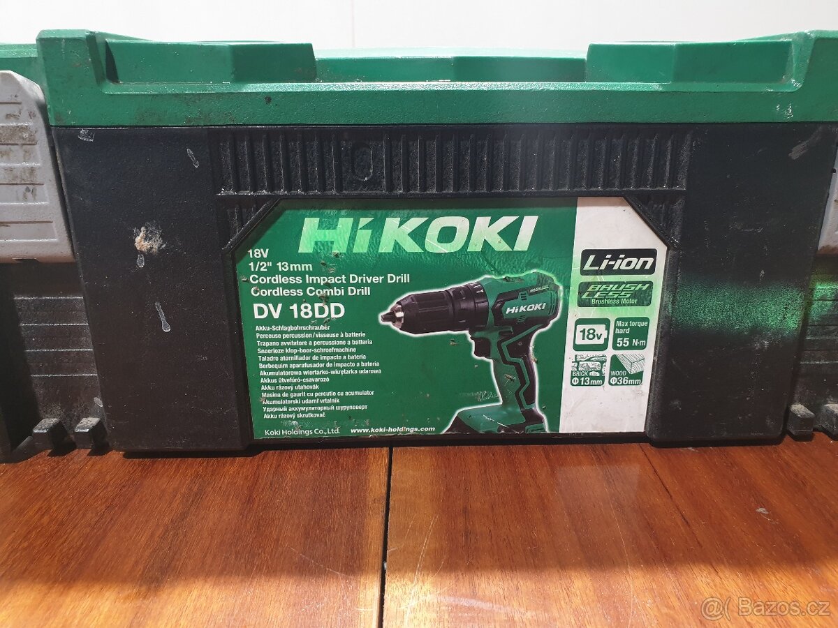HiKOKI DV18DDWPZ bezuhlíková příklepová aku vrtačka 18V 2x 5 - 4