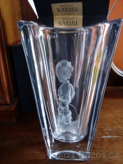 Sklo váza "Čůrající chlapeček" - 4