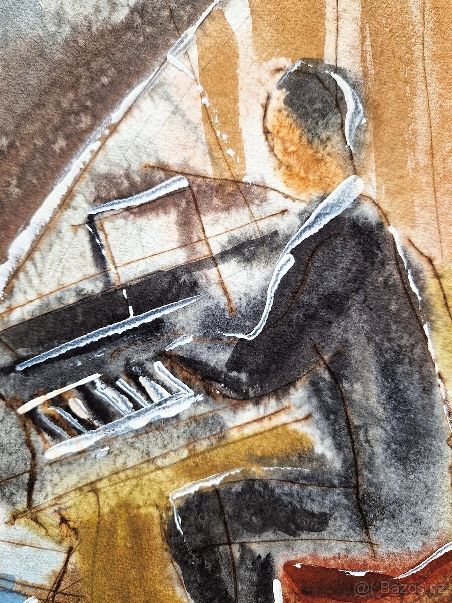 Michael Rosenwein - Akvarel (Unikat) Figurativny expresion. - 4