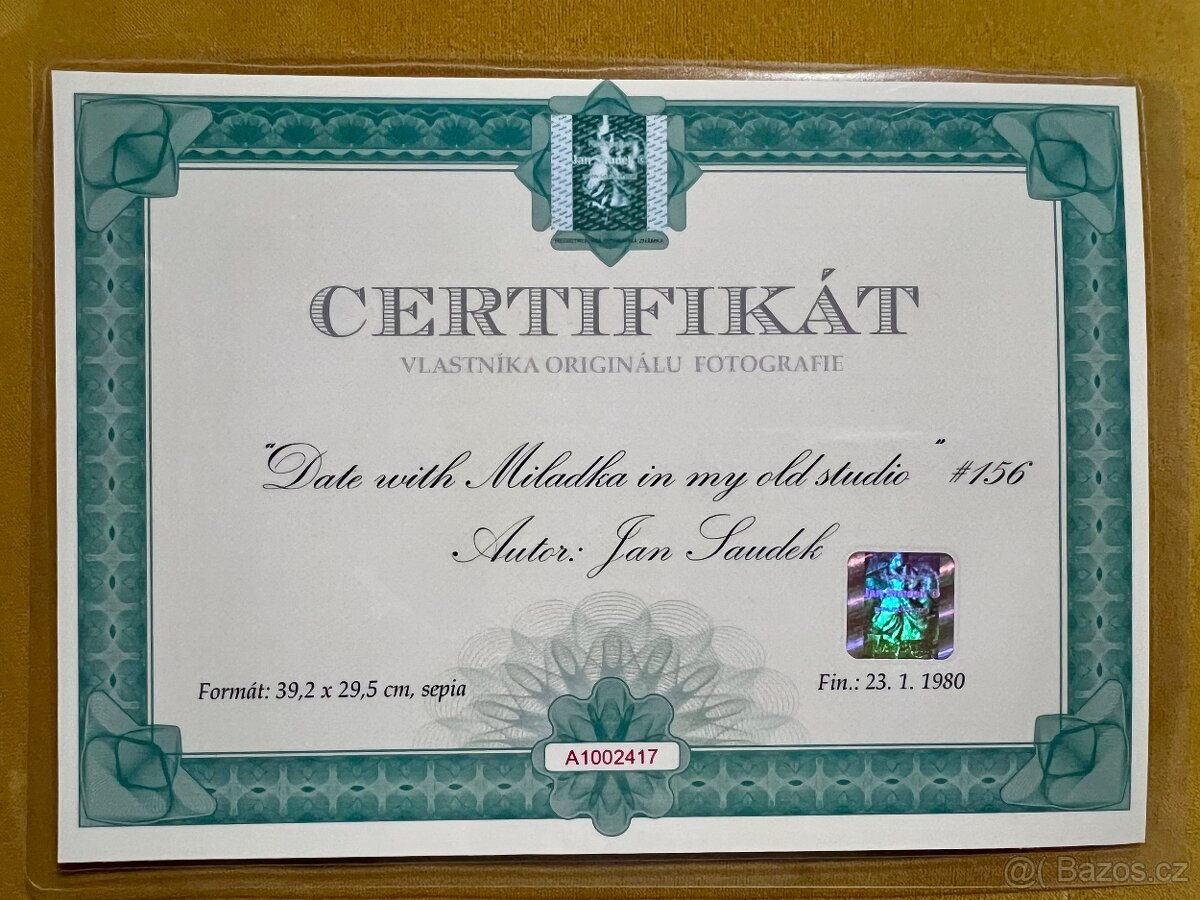 Jan Saudek - fotografie setkání s Miládkou - 4