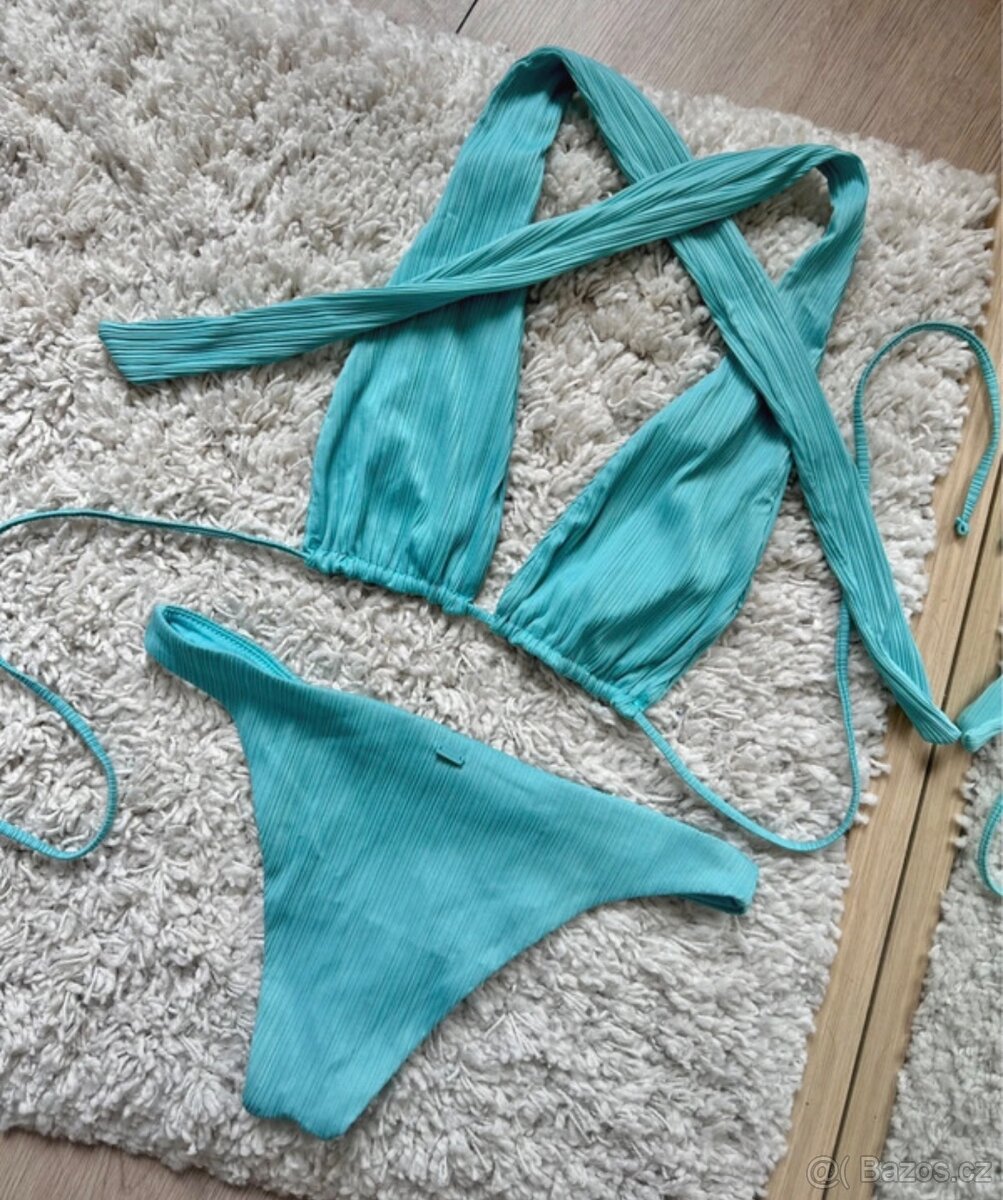 Modré dvoudílné plavky / bikiny Pull&Bear - 4
