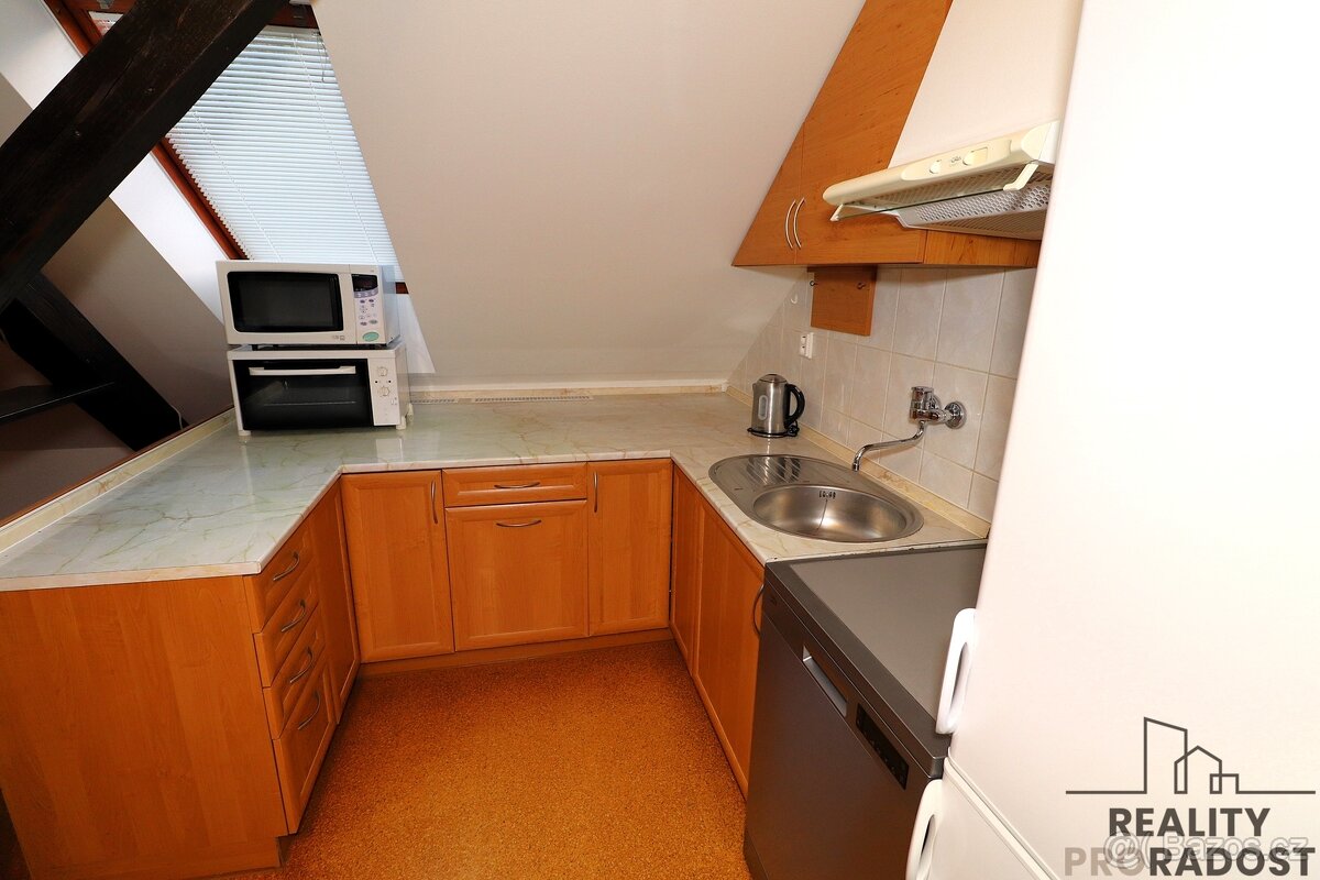 Pronájem unikátního podkrovní bytu 2+kk (77 m²), klimatizace - 4