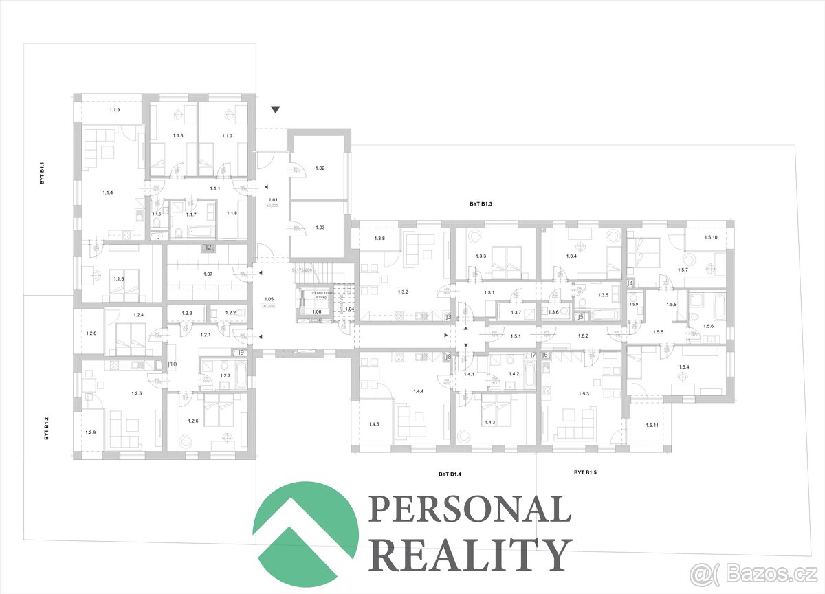 Prodej byty 3+kk, 92 m², zahrádka 215,8 m2, terasa 12,4 m2 - - 4