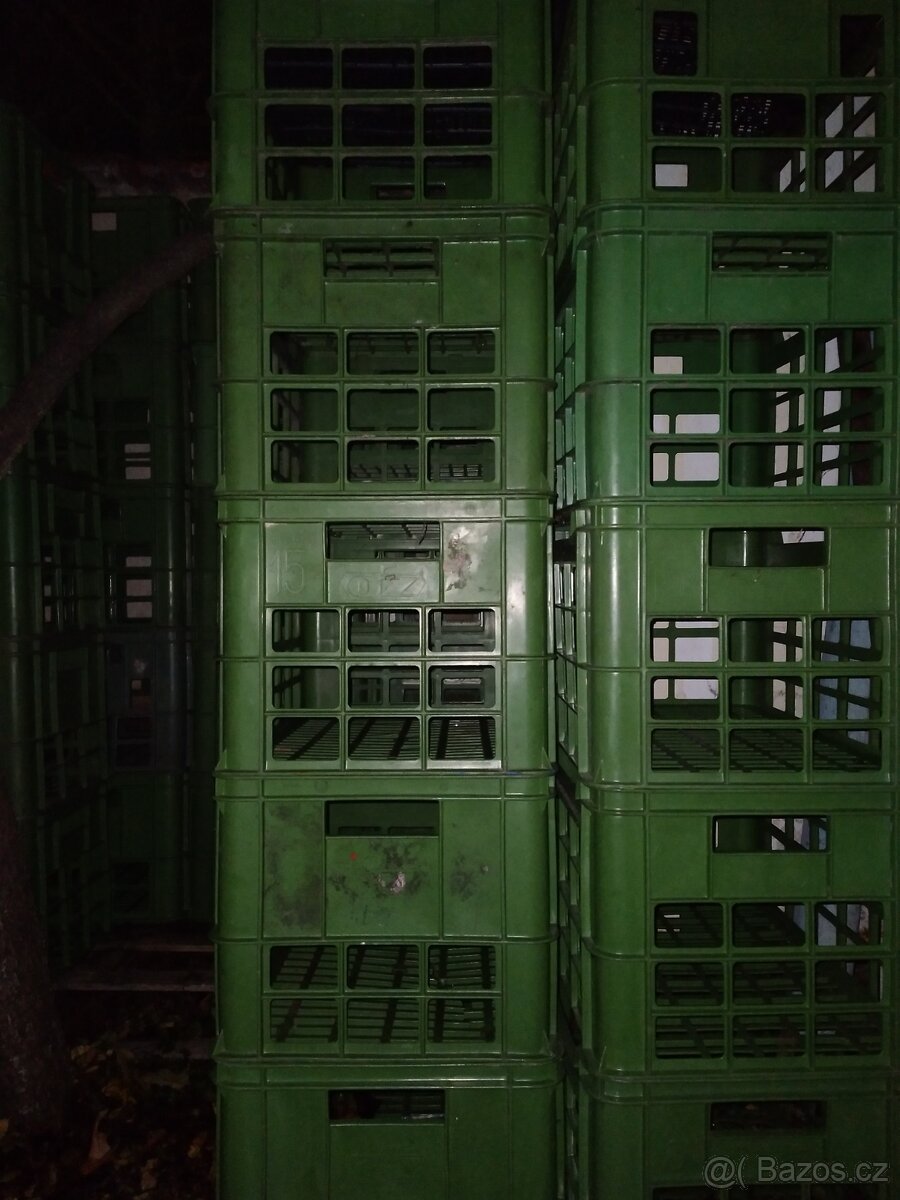 Plastové přepravky zelené 600x400x320mm - 4