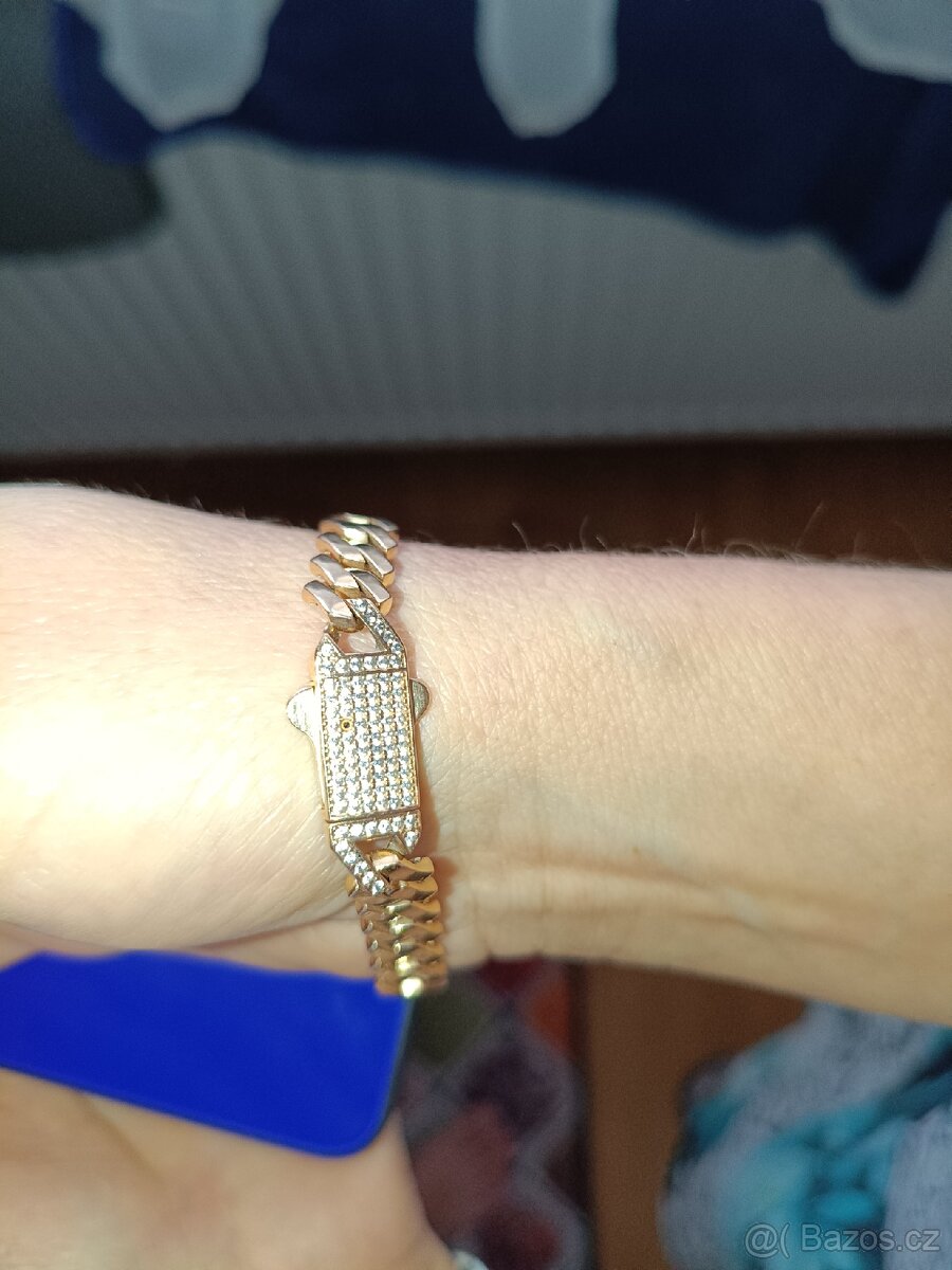 Dámský zlatý náramek - 4