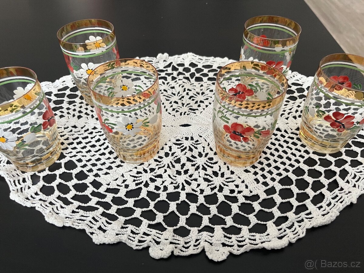 Ručně malované sklenice-likérky - 4