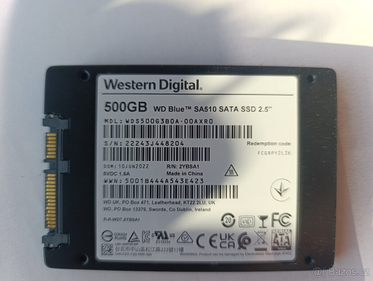 SSD 500gb zánovní - 4