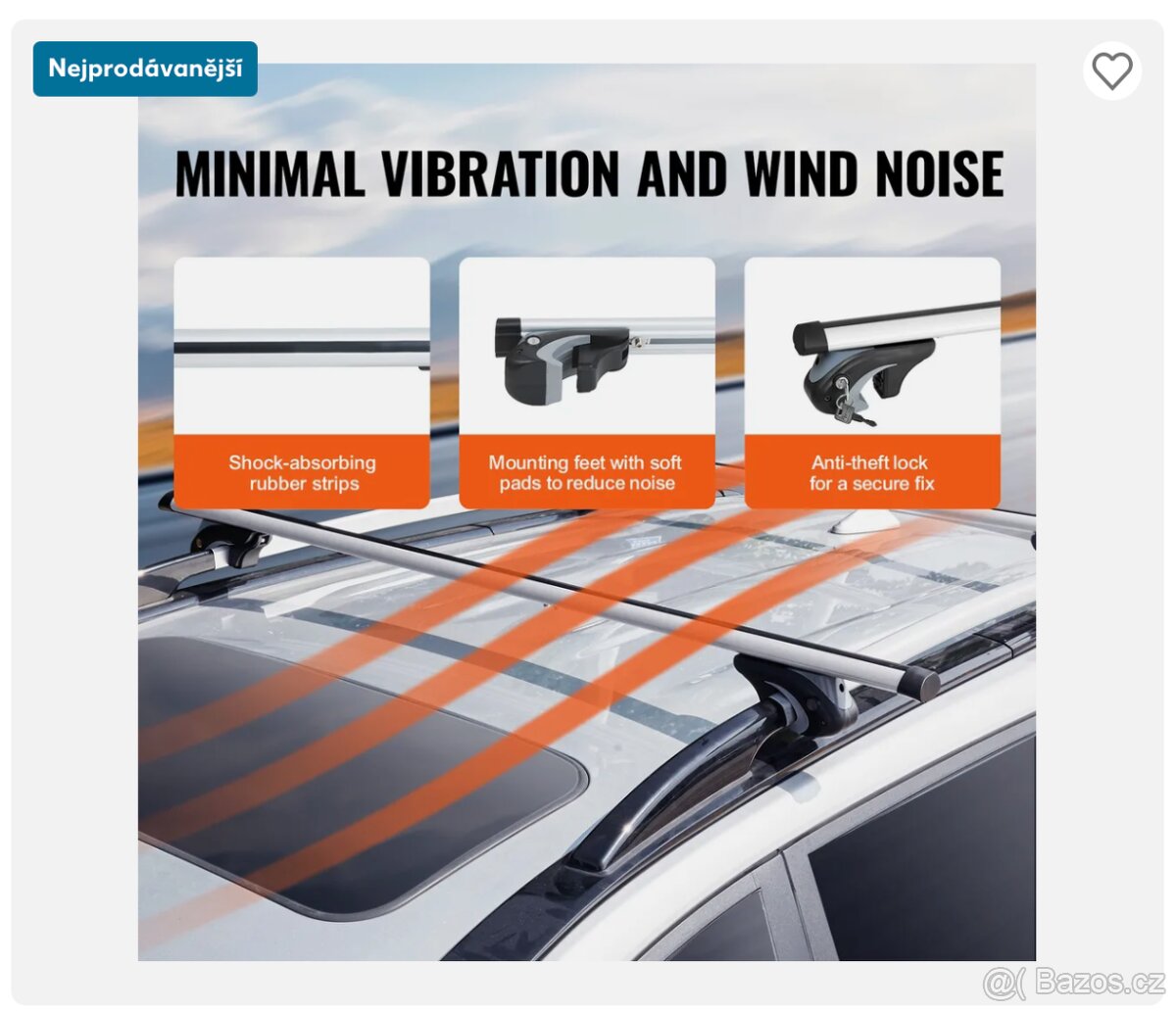 Univerzální příčník střešního nosiče VEVOR - 4