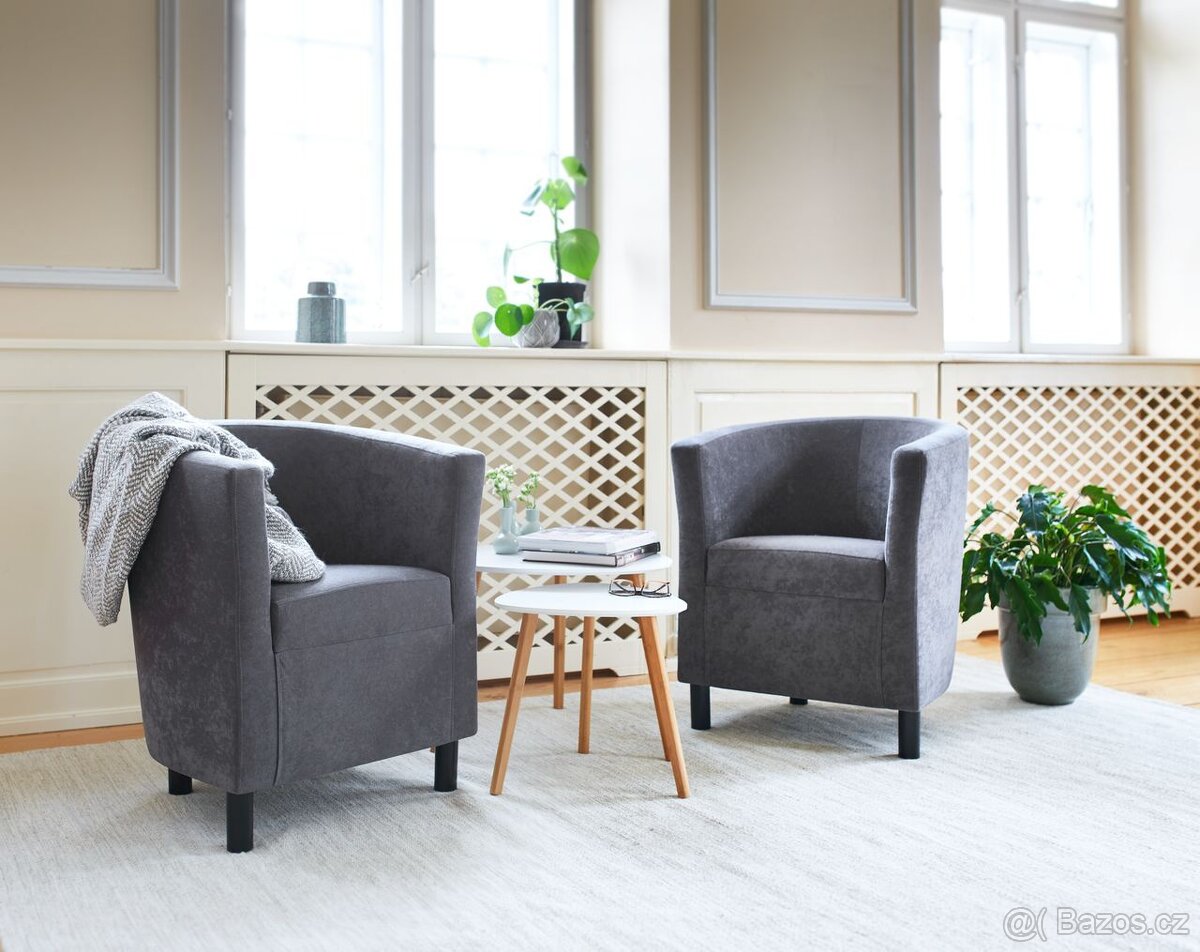 Křeslo Hejls šedé Jysk - 4