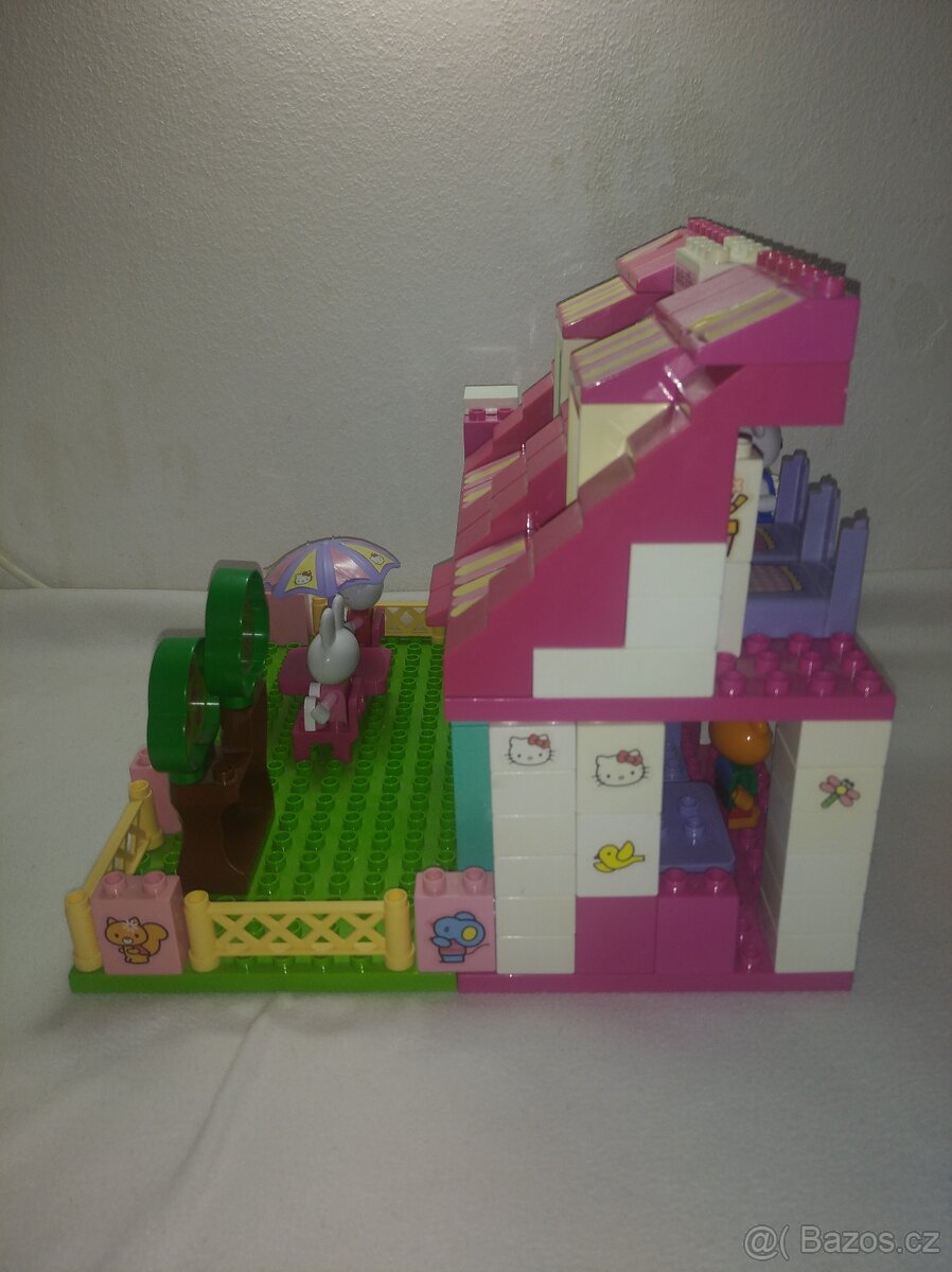 Hello Kitty velký domek se zahradou, stavebnice UNICO Plus - 4