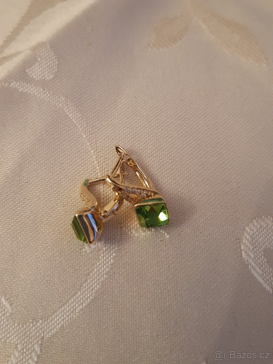 Luxusní pozlacené náušnice - 4
