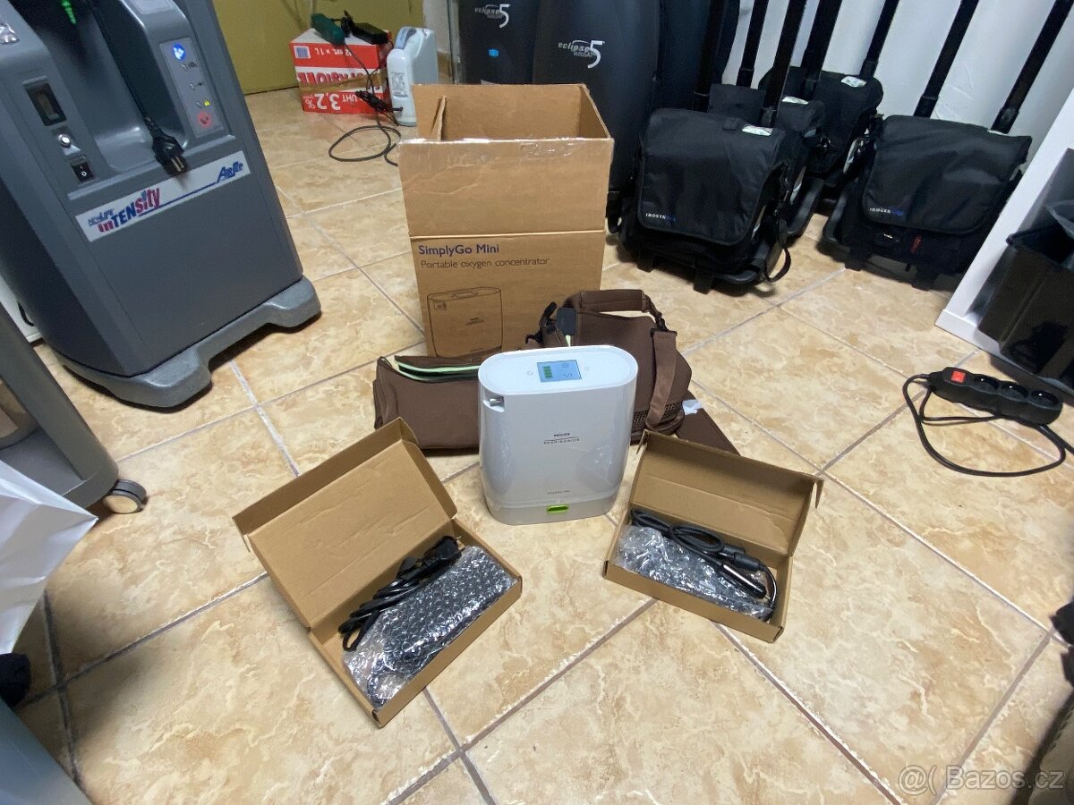 Nejlehčí mobilní kyslíkový přístroj Philips MINI GO - 4