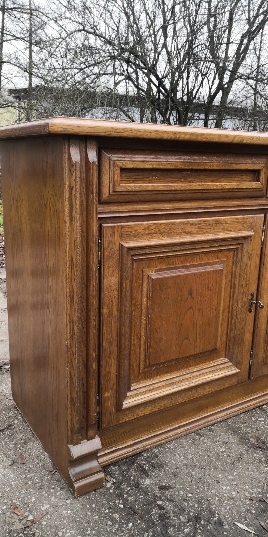 Masivní dubová komoda - 4