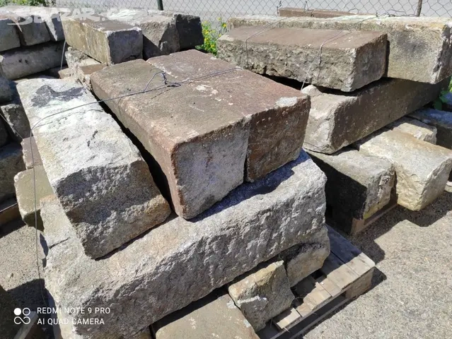 Staré kamenné obrubníky, obruby, žulové obrubníky, 150bm - 4